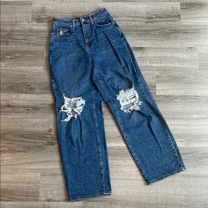 Wild Fable Highest Rise Baggy Distressed Jeans